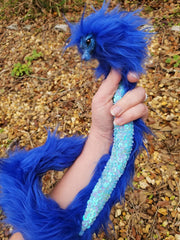 Mini Asian Serpent Royal Blue Art Doll
